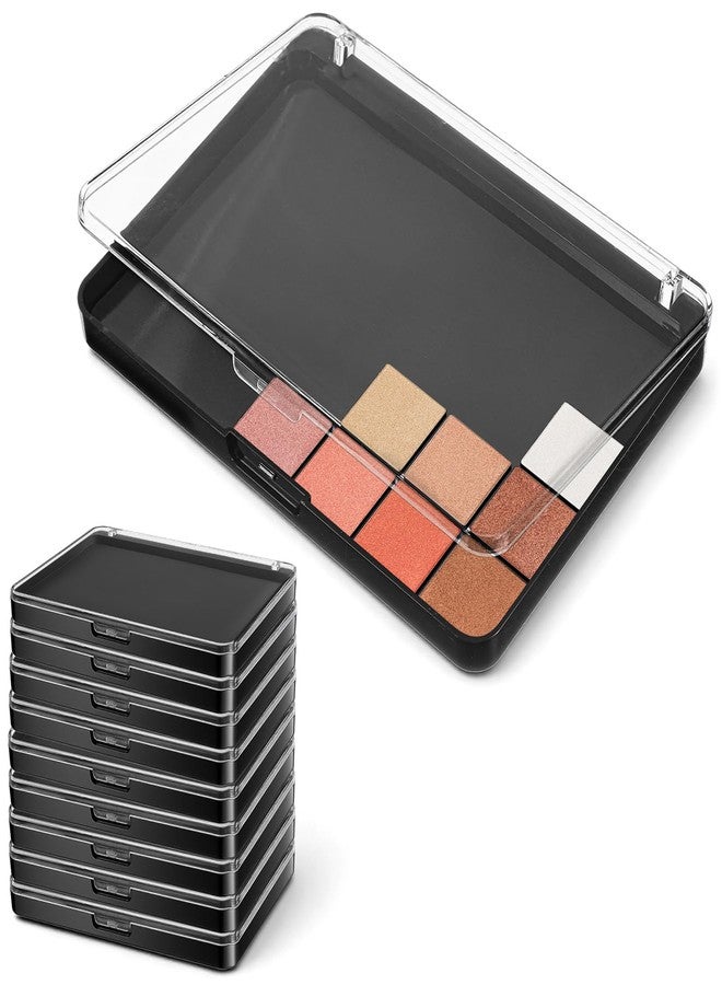 Caeuiciw 10 Pcs Magnetic Makeup Palette with Clear Top, Empty Eyeshadow Palettes depots Travel Storage Box for DIY Cosmetics Bronzer Highlights Powder, Small Palette, 5.5" x 3.9" - Image 1